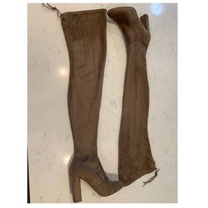 Beige Thigh-high Steve Madden Boots